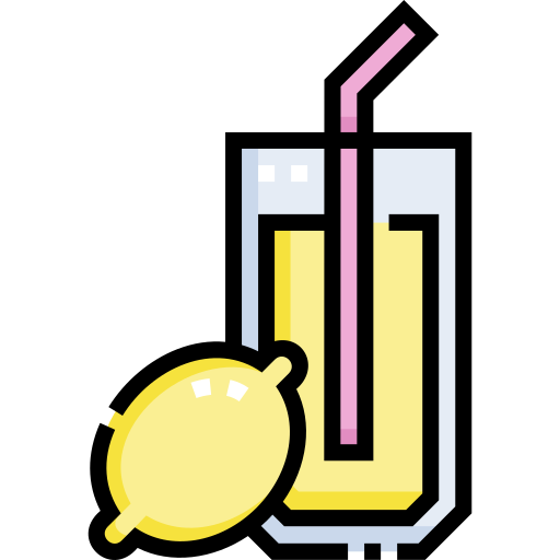 Лимонный сок Detailed Straight Lineal color иконка