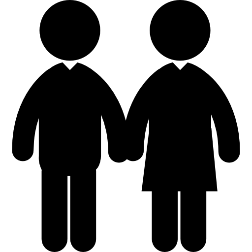 coppia omosessuale di due uomini  icona