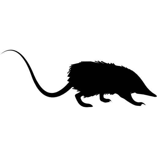 rat silhouet  icoon