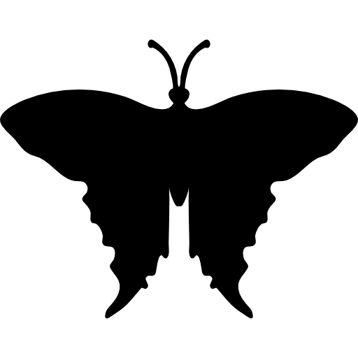 forma de mariposa cola de golondrina  icono