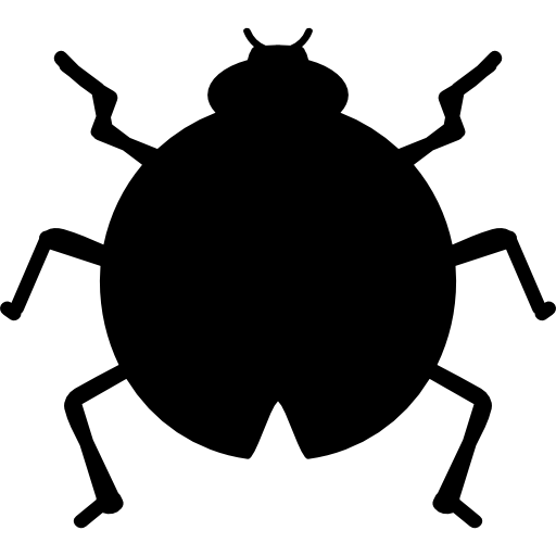 forma de insecto catarina  icono