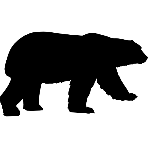 ours de forme noire  Icône
