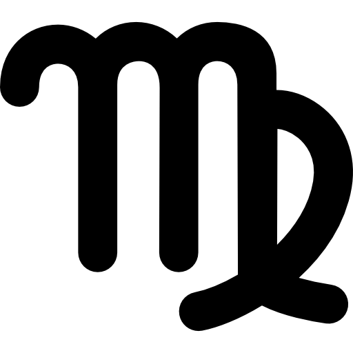 signo de símbolo astrológico de virgo  icono