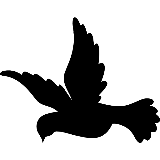 forme d'oiseau colombe volante  Icône