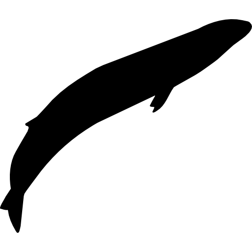 szary kształt wieloryba  ikona
