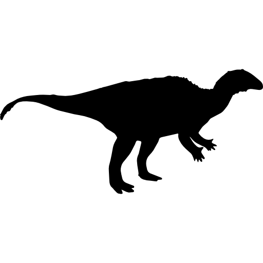 Dinosaur shape of camptosaurus  icon