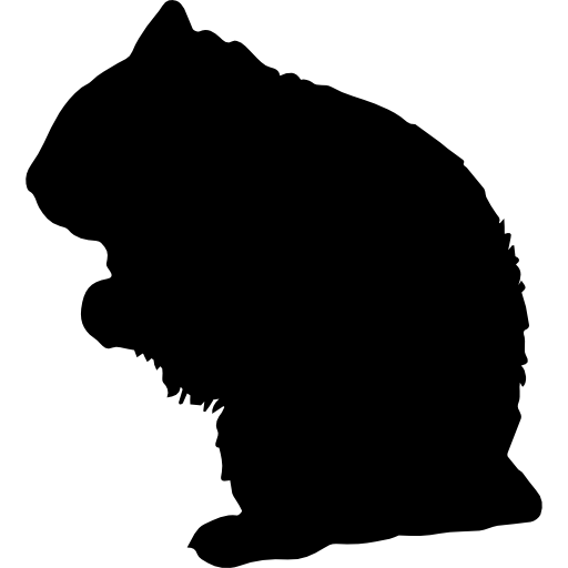 Силуэт луговых собачек  иконка