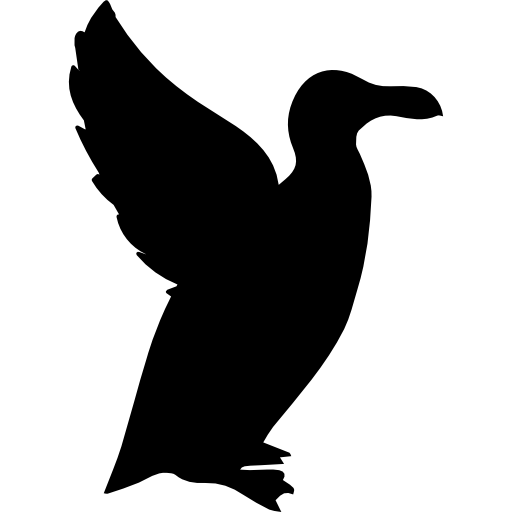 a forma di uccello auk  icona