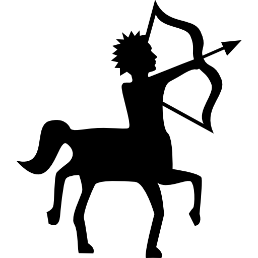 segno del sagittario  icona