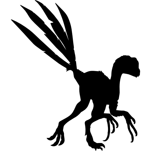 dinosaurier epidexipteryx form  icon