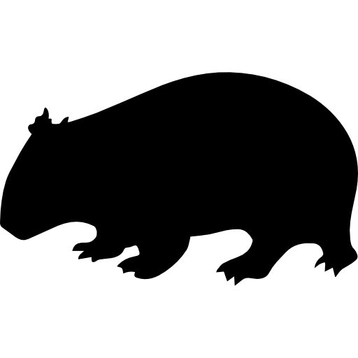 forma de wombat  icono