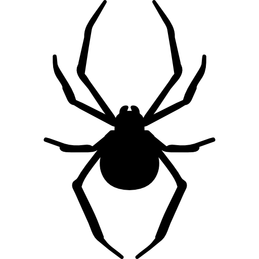 pająk stawonogi sylwetka zwierzęcia  ikona