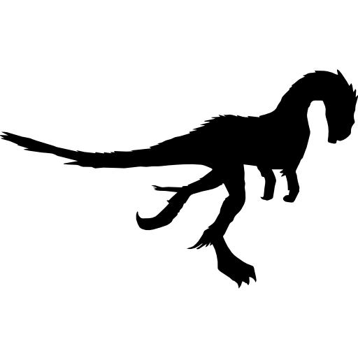 Dilong dinosaur shape  icon