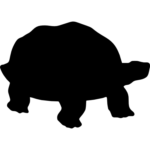 Силуэт черепахи  иконка