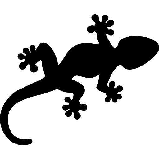 forme de reptile gecko  Icône