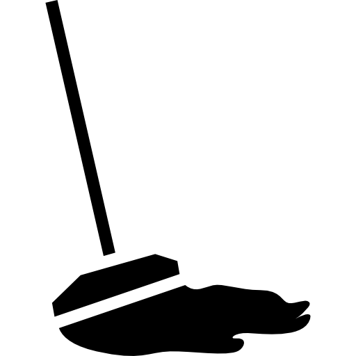 Mop cleaning tool for house floors  icon