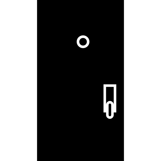 czarne drzwi  ikona