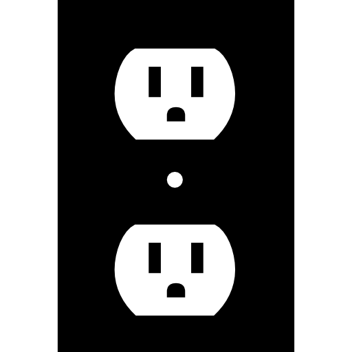 plugins eléctricos de pared  icono