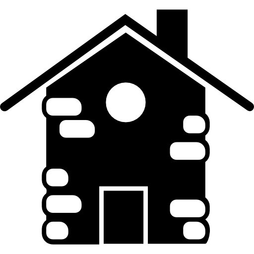 Home building like a birds house  icon