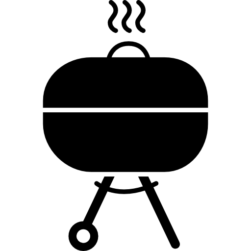 barbecue coperto  icona