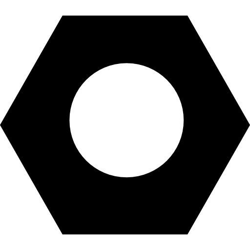 herramienta de tuerca de garaje forma hexagonal  icono