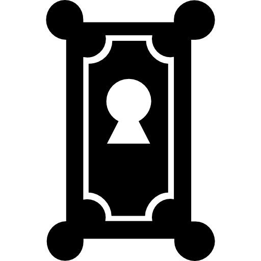 House security keyhole tool  icon