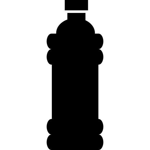 silueta de botella de limpieza  icono