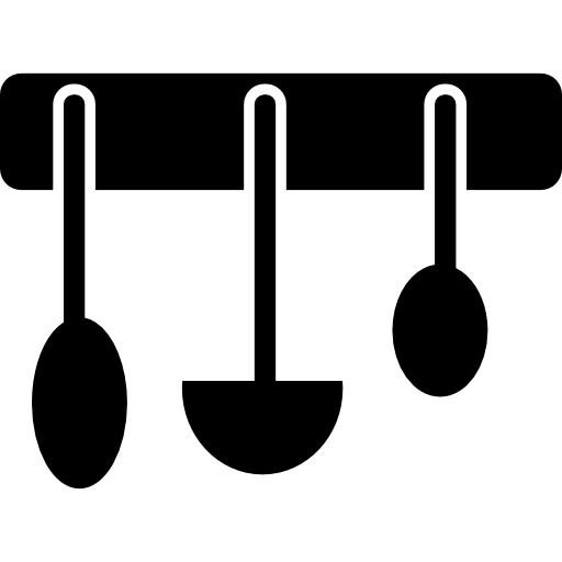 set di cucchiai da cucina  icona