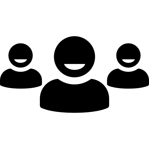 símbolo de interfaz de grupo de usuarios  icono
