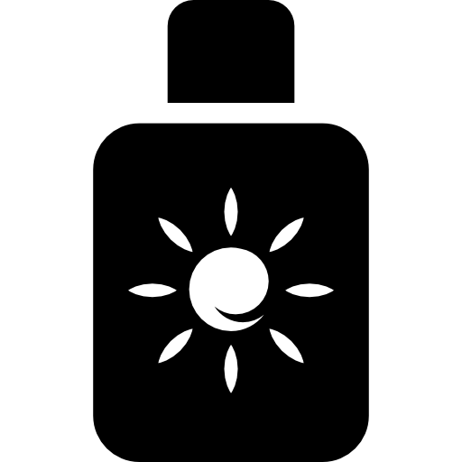 Sun block bottle  icon