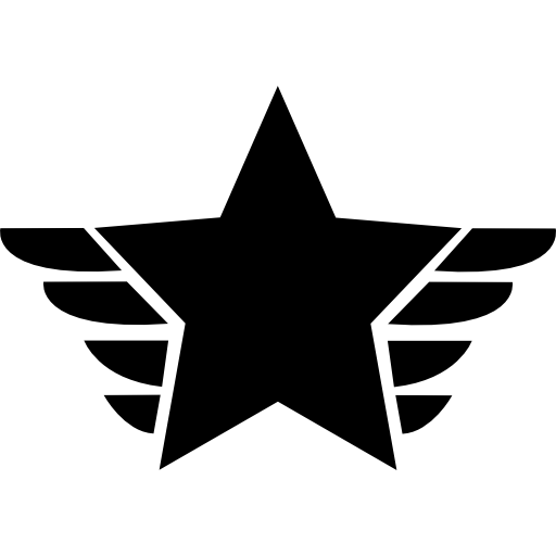 simbolo del premio stella a cinque punte  icona