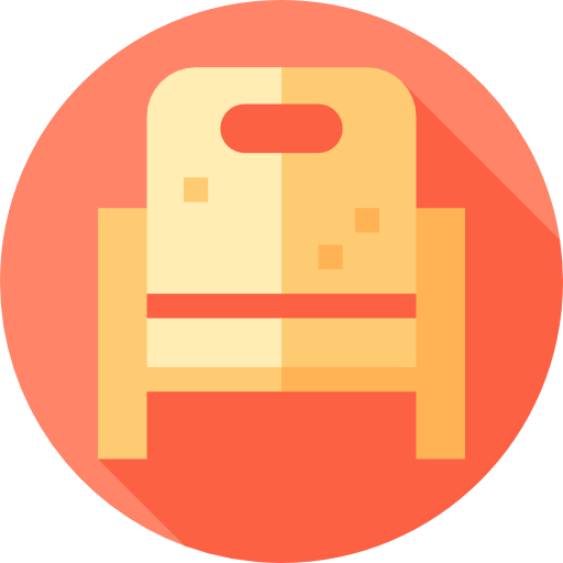 stoel Flat Circular Flat icoon