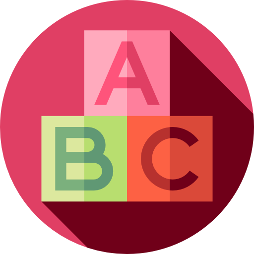 abc Flat Circular Flat icoon