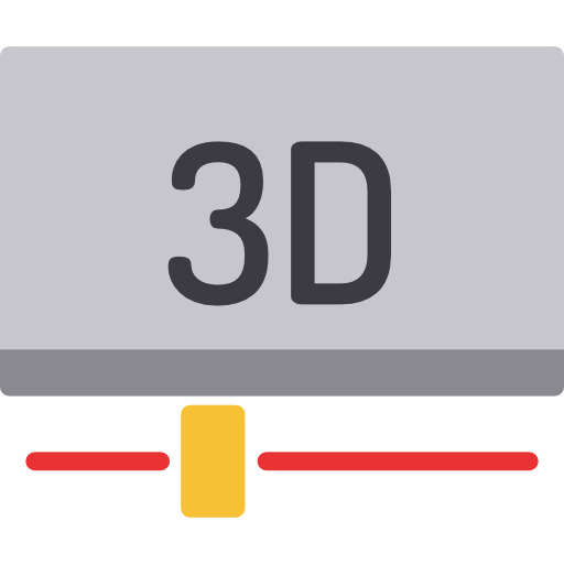3d movie Special Flat icon