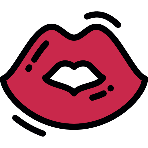 Kiss Detailed Rounded Lineal color icon