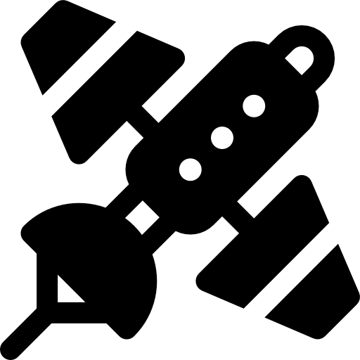 satelliet Basic Rounded Filled icoon