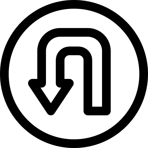 giro Basic Rounded Lineal icono