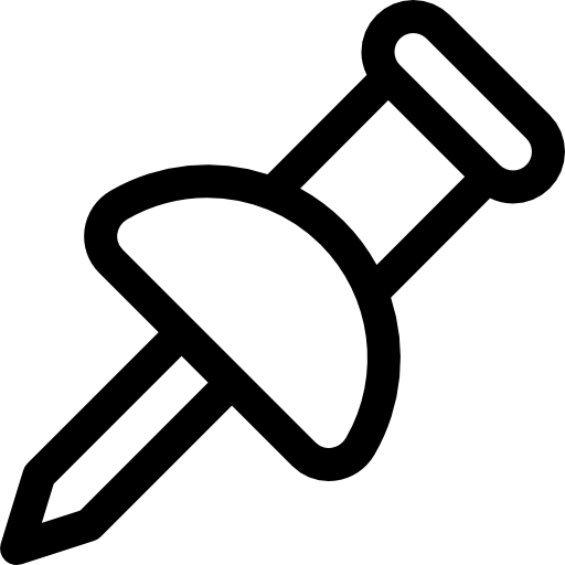 Épingle Basic Rounded Lineal Icône