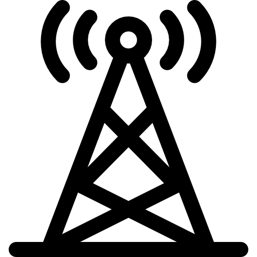 antena Basic Rounded Lineal icono