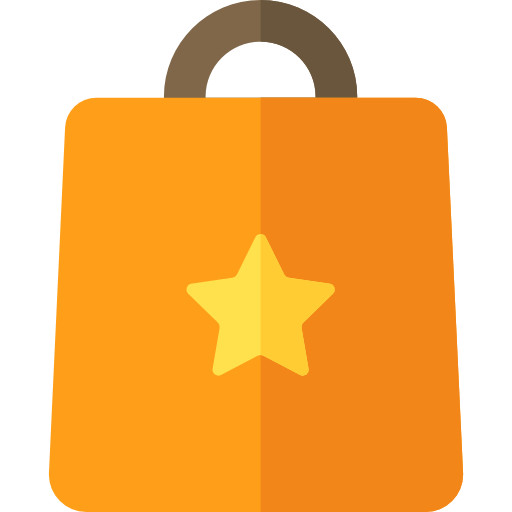 bolsa de la compra Basic Rounded Flat icono