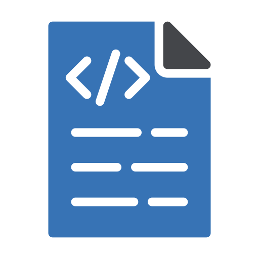 File Generic Blue icon