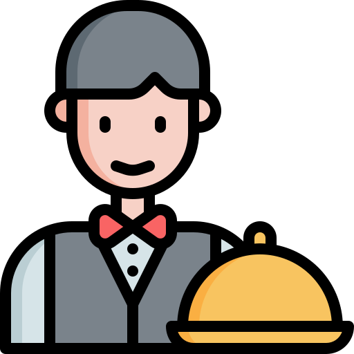 Waiter Generic Outline Color icon