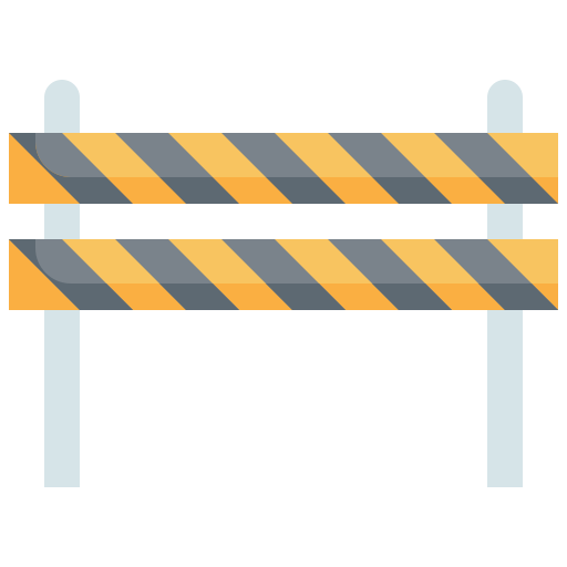 bloque de carreteras Generic Flat icono