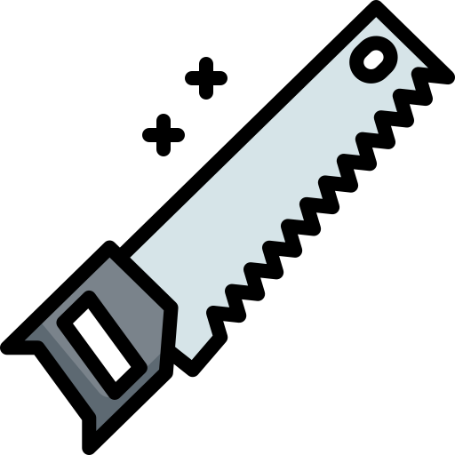 Hand saw Generic Outline Color icon