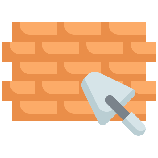 muro di mattoni Generic Flat icona
