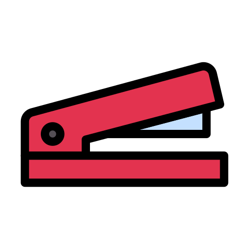Stapler Vector Stall Lineal Color icon