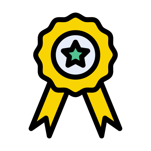 Award Vector Stall Lineal Color icon