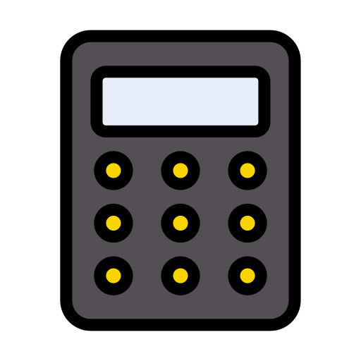 calcolatrice Vector Stall Lineal Color icona