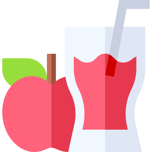 リンゴジュース Basic Straight Flat icon