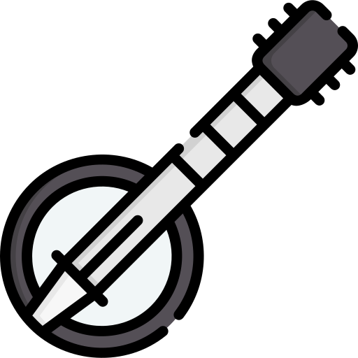 banjo Special Lineal color ikona